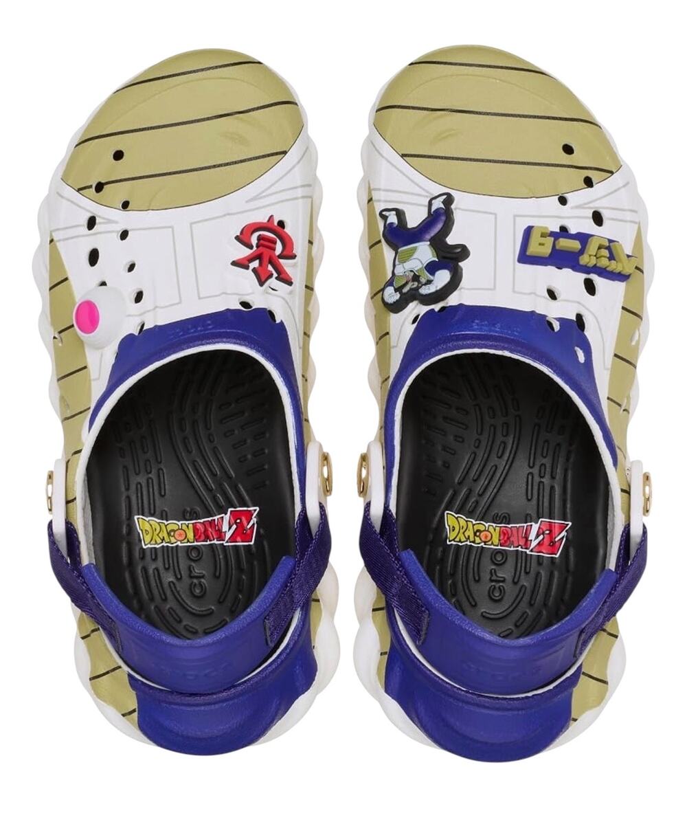 NWT! Crocs Vegeta Echo Clog Dragon Ball Z Anime Graphic Shoes - Big Kids J6